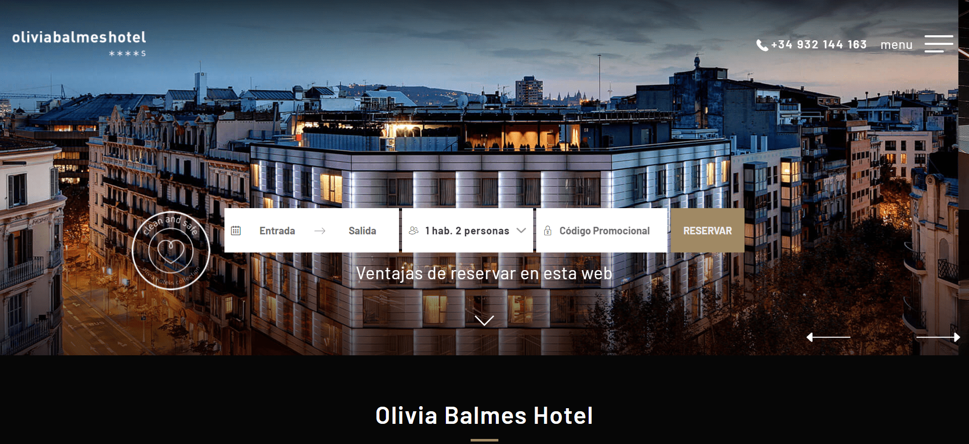 Web para Mirai - Hotel Olivia Balmes